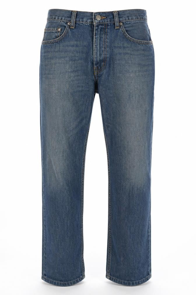 Lee Men's Blue Seattle Straight Denim Jeans W40 L36