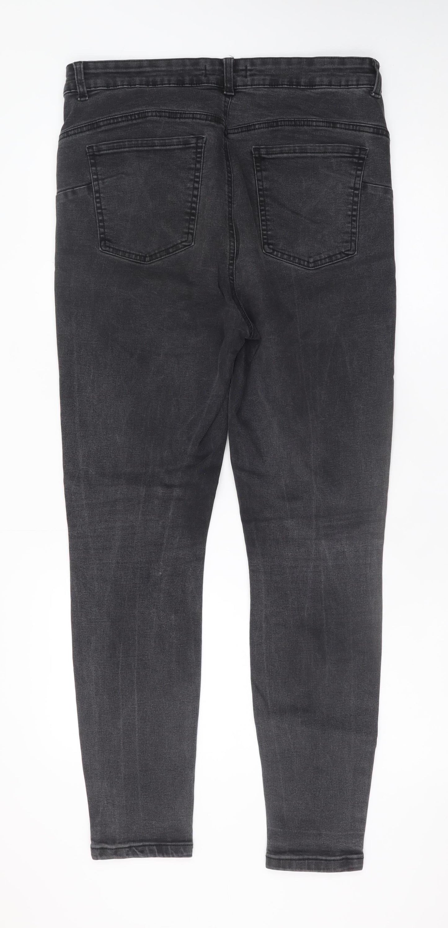 Primark Women's Black Skinny Jeans Size 16 Stretch Denim
