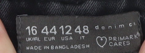 Primark Women's Black Skinny Jeans Size 16 Stretch Denim