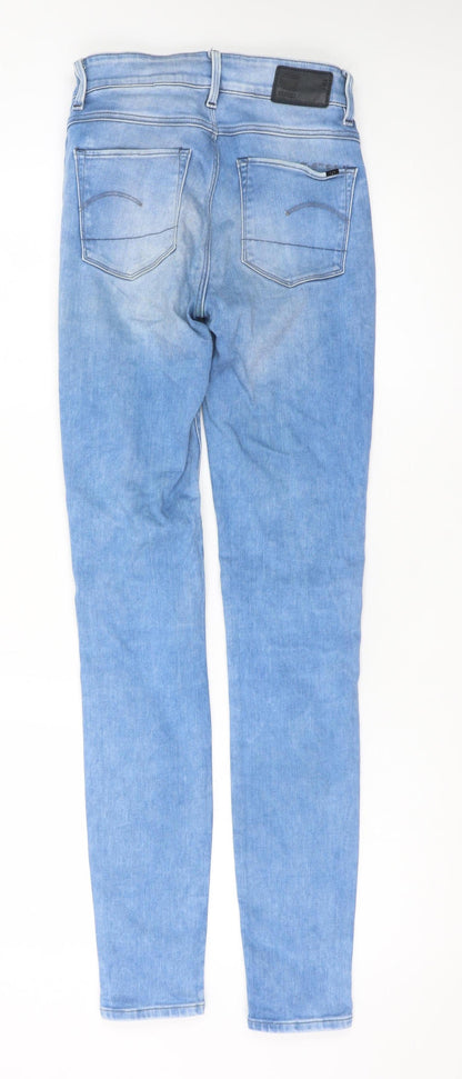 G-Star RAW Women’s Blue Skinny Jeans Size 25/32 Mid Rise Denim