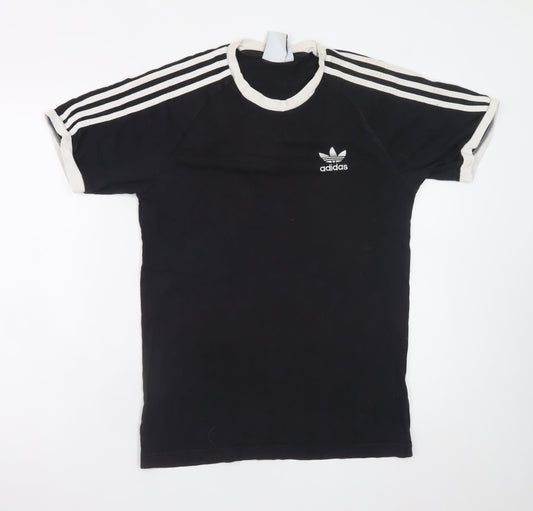 Adidas Men's Black Short Sleeve Crew Neck Sports T-Shirt Size S