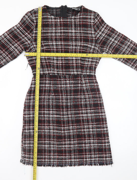 Missguided Women’s Multicoloured Check Shift Dress Size 8