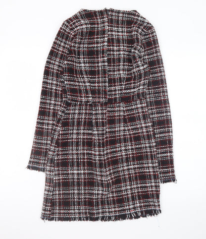 Missguided Women’s Multicoloured Check Shift Dress Size 8