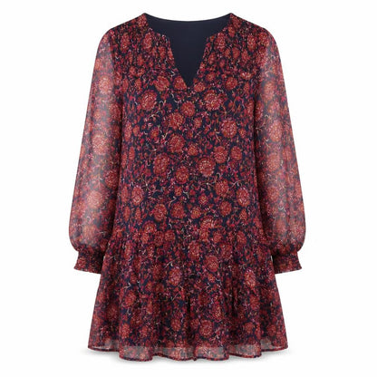 Promod Women's Multicoloured Floral A-Line Short Dress Size 10