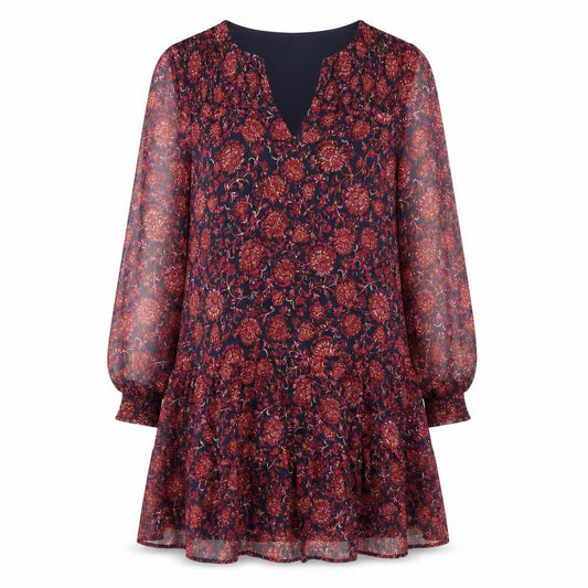 Promod Women's Multicoloured Floral A-Line Short Dress Size 10