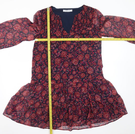 Promod Women's Multicoloured Floral A-Line Short Dress Size 10