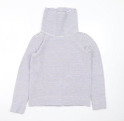 Paul Costelloe Living Women Cream Stripe Pullover Hoodie Small