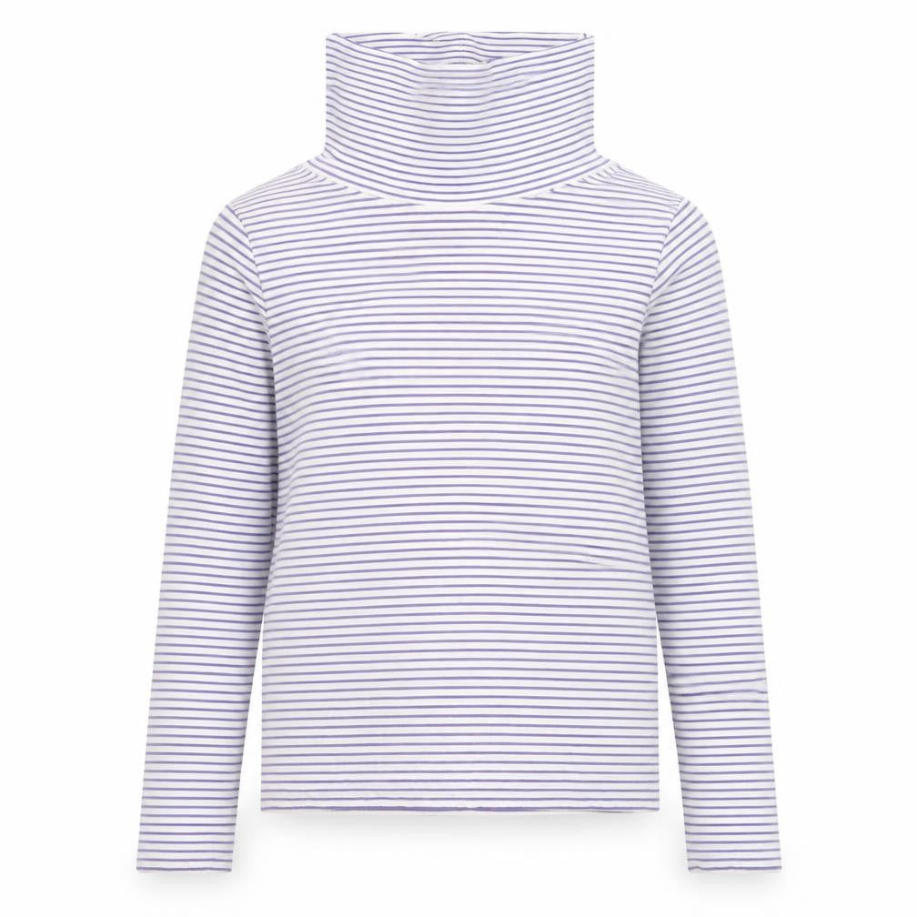 Paul Costelloe Living Women Cream Stripe Pullover Hoodie Small