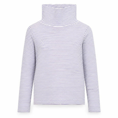 Paul Costelloe Living Women Cream Stripe Pullover Hoodie Small