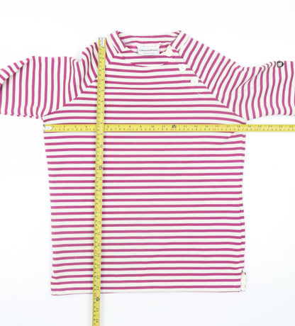 Craghoppers Women’s Pink Striped Long Sleeve Boat Neck T-Shirt UK 10