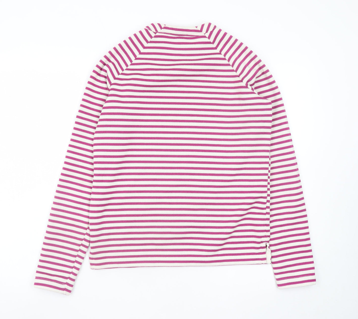 Craghoppers Women’s Pink Striped Long Sleeve Boat Neck T-Shirt UK 10