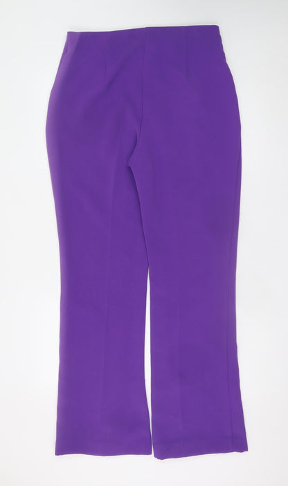Primark Women's Purple Slim Fit Stretch Crepe Trousers Size 12