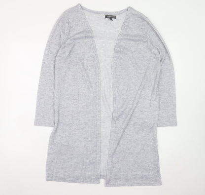 Primark Women’s Grey Longline Knit Cardigan Size S 10/12