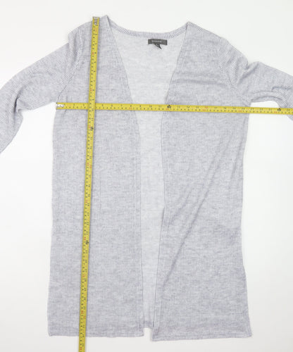 Primark Women’s Grey Longline Knit Cardigan Size S 10/12