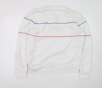 Levi's Men's White Logo Pullover Sweatshirt Medium Regular Fit