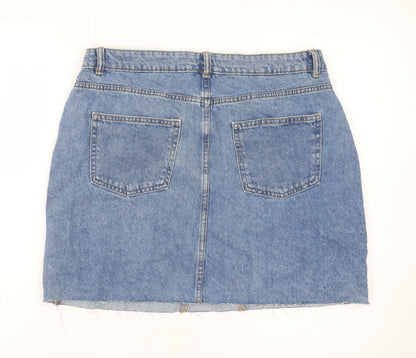 Denim Co Women Blue High Waist Denim Short Skirt Size 16