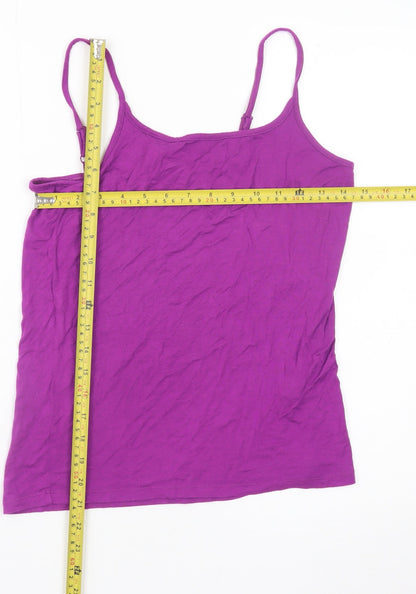 Dunnes Women’s Purple Cotton Camisole Tank Top Size 12