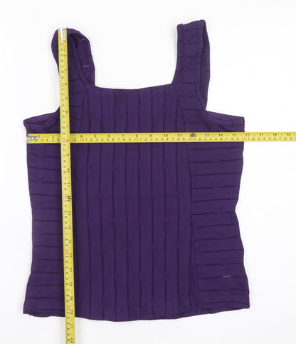 IN FRONT Women’s Purple Sleeveless Camisole Tank Top M