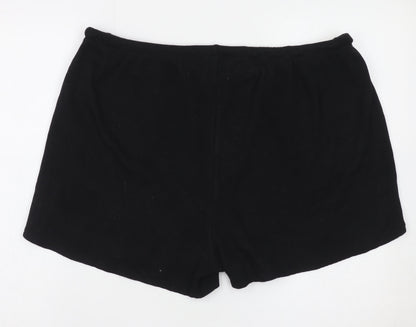 Primark Women’s Black XL Sweat Shorts Drawstring Comfort Fit