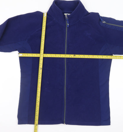 Tottie Women's Blue Full Zip Fleece Jacket Size 16 Regular Outdoor