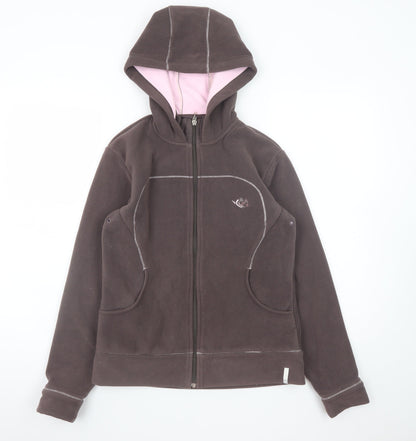 Decathlon Creation Women's Brown Full Zip Fleece Hoodie Size XS