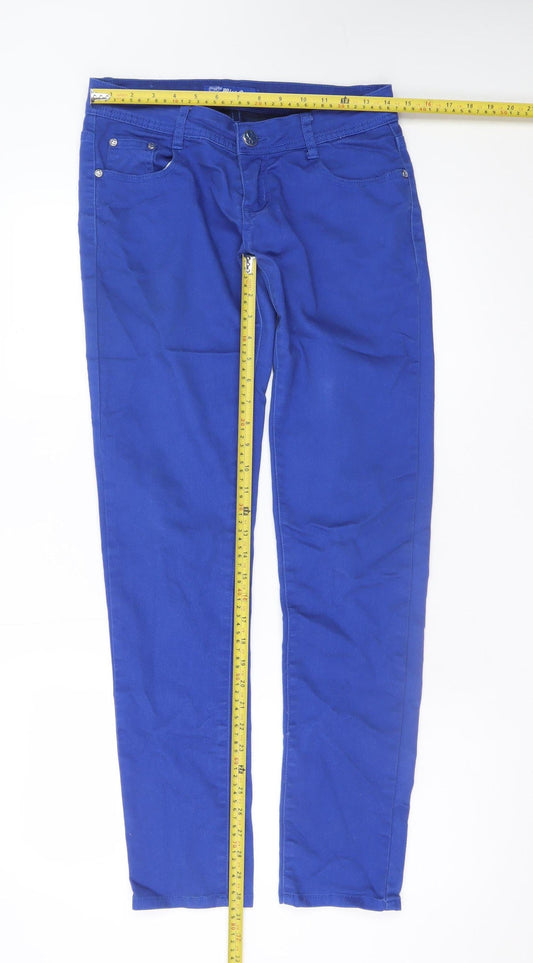 Miss One Women’s Blue Skinny Stretch Jeans Size 12