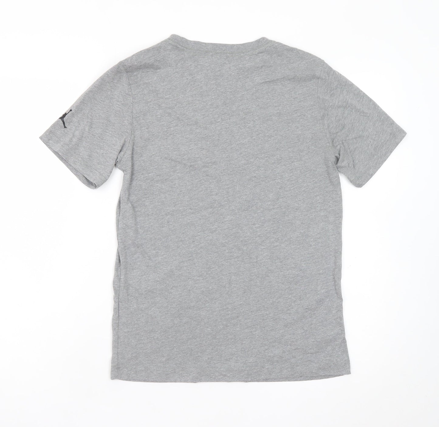 Jordan Teens Grey Graphic Print Crew Neck Short Sleeve T-Shirt L