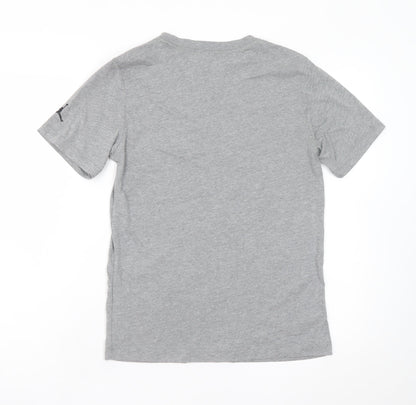 Jordan Teens Grey Graphic Print Crew Neck Short Sleeve T-Shirt L