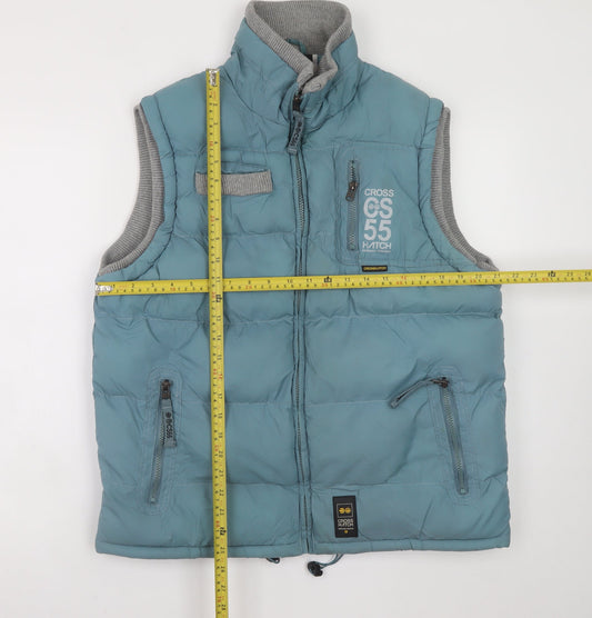 Crosshatch Men's Blue L Padded Bodywarmer Waistcoat