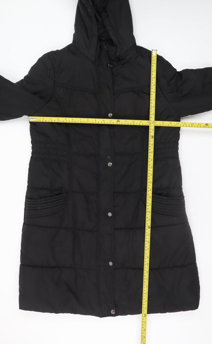 St. Bernard for Dunnes Women’s Black Hooded Long Puffer Coat Size 14