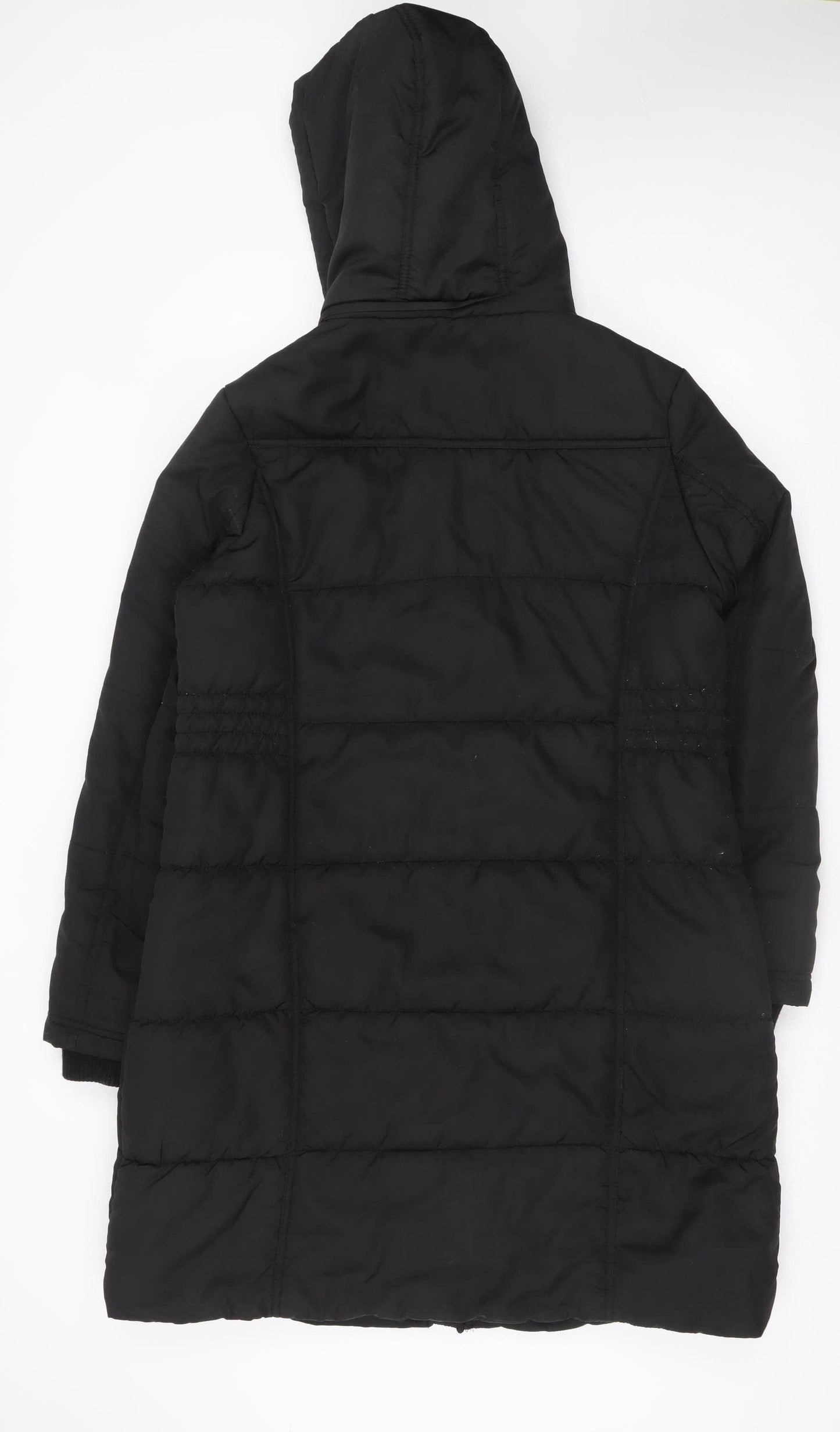 St. Bernard for Dunnes Women’s Black Hooded Long Puffer Coat Size 14
