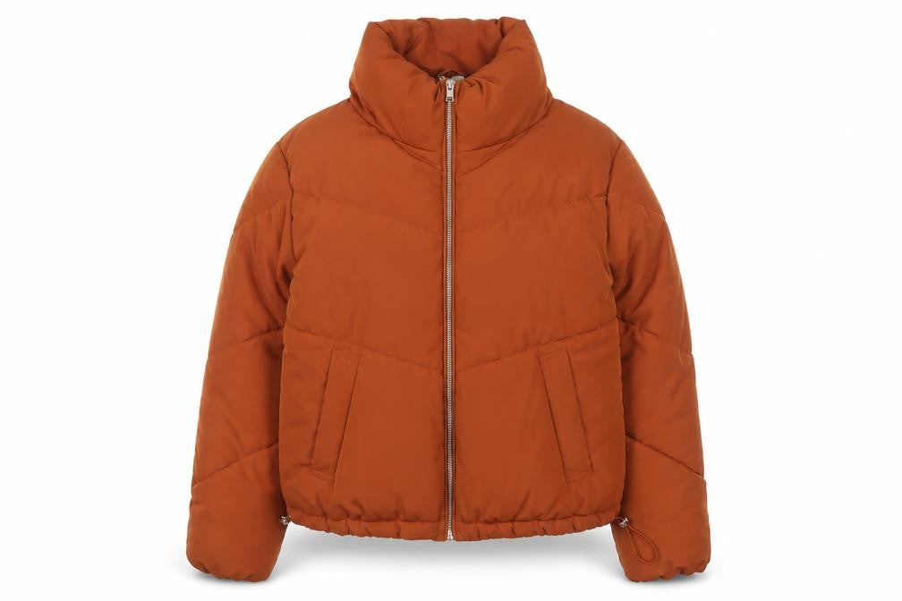H&M Women’s Brown Short Puffer Jacket Size S