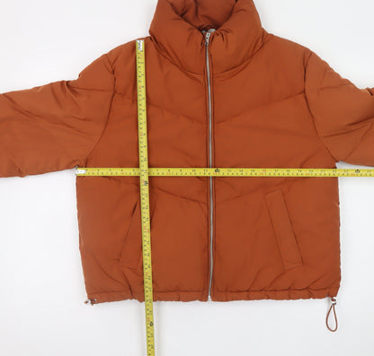 H&M Women’s Brown Short Puffer Jacket Size S