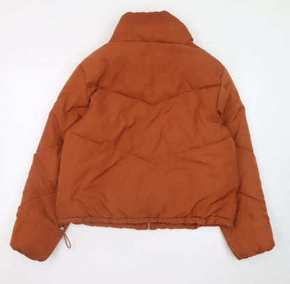 H&M Women’s Brown Short Puffer Jacket Size S