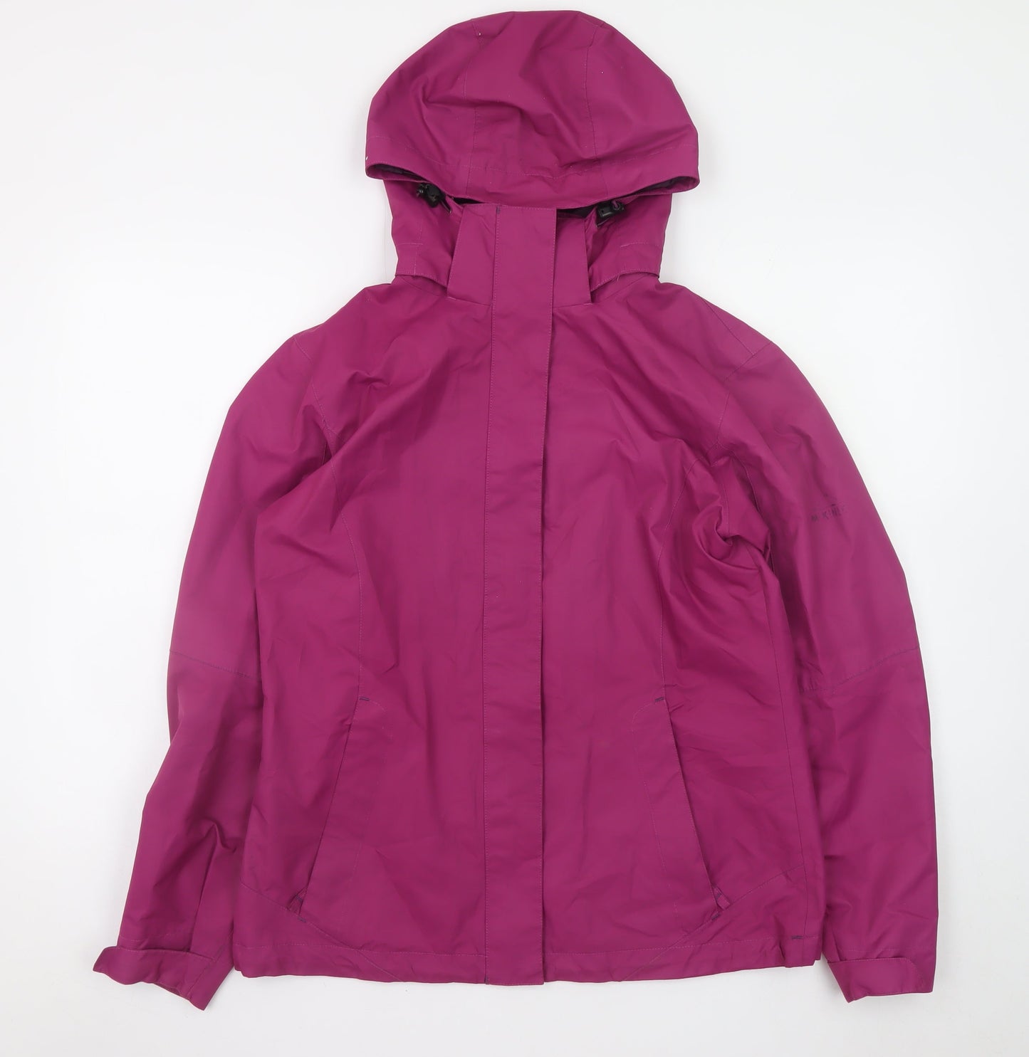 McKINLEY Womens Pink Waterproof Hooded Rain Coat Jacket Size 12