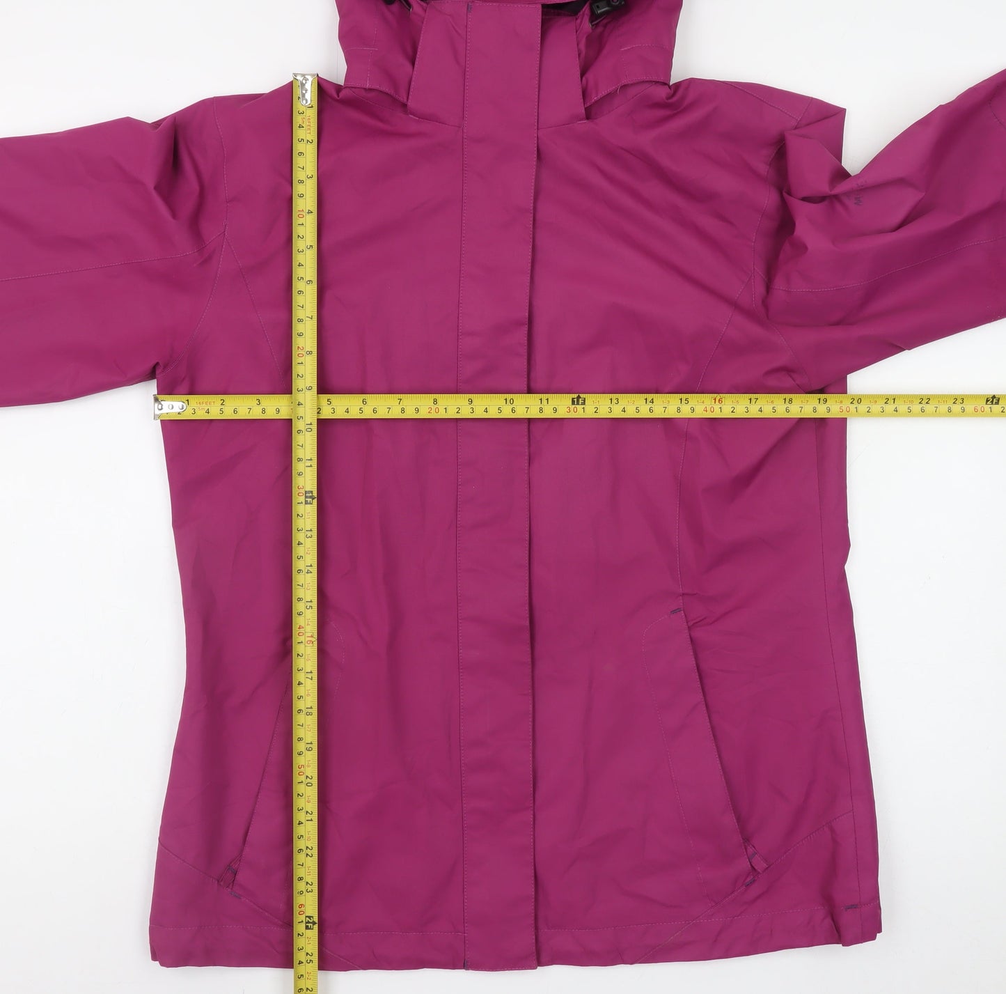 McKINLEY Womens Pink Waterproof Hooded Rain Coat Jacket Size 12