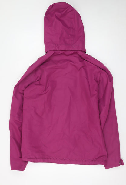 McKINLEY Womens Pink Waterproof Hooded Rain Coat Jacket Size 12