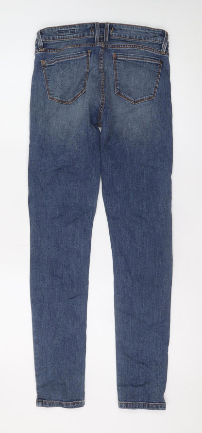 Eunina Womens Blue Skinny Jeans Size 7 Stretch Denim Mid Rise