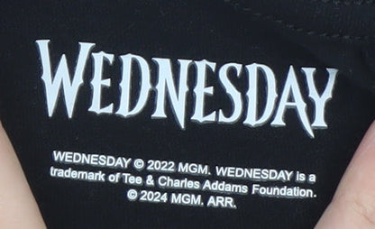 Wednesday Black Graphic T-Shirt for Girls 11-12 Years Gothic Style