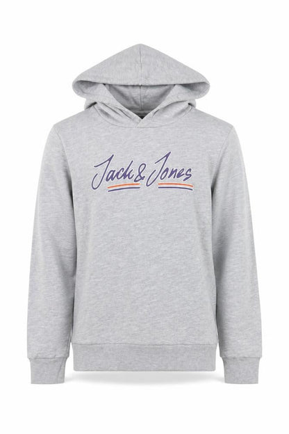 Jack & Jones Boys Grey Hoodie 152cm Cotton Blend Pullover