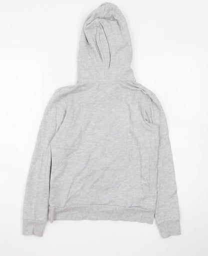 Jack & Jones Boys Grey Hoodie 152cm Cotton Blend Pullover