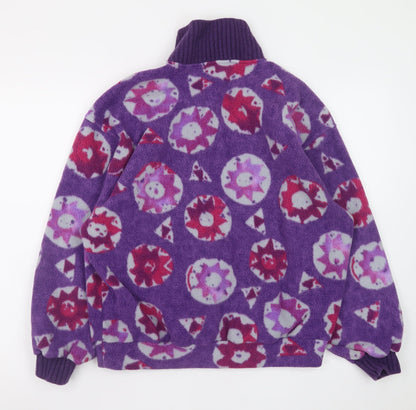 Nordica Sportswear Women's Purple Fleece 1/4 Zip Pullover Sweatshirt M