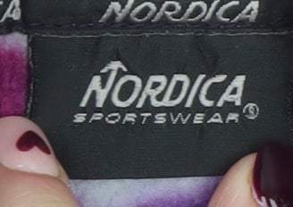 Nordica Sportswear Women's Purple Fleece 1/4 Zip Pullover Sweatshirt M