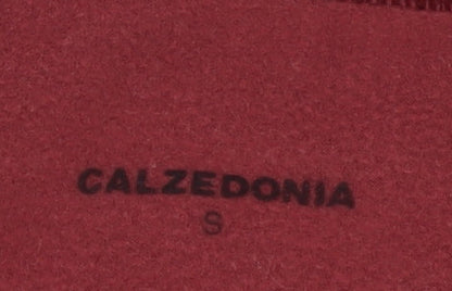 Calzedonia Womens Red Faux Leather Lined High Rise Leggings Size S