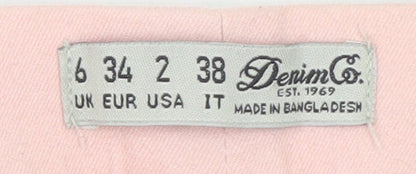 Denim Co Women Pink Skinny Jeans Size 6 Stretch Cotton Blend