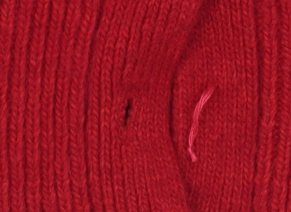 Dunnes Stores Women Red Short Sleeve V-Neck Cardigan 10-12