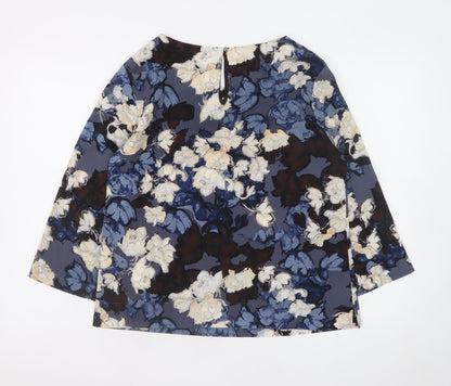 Jasmine & Juliana Women’s Multicoloured Floral Long Sleeve Blouse UK M