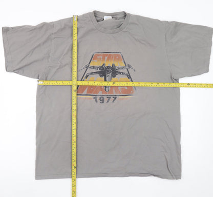 Port & Company Men's Grey XL Star Wars 1977 Graphic T-Shirt