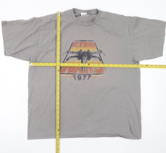 Port & Company Men's Grey XL Star Wars 1977 Graphic T-Shirt