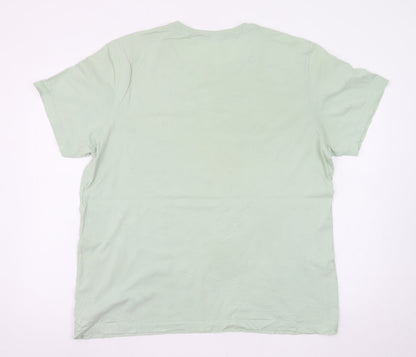 Nike Men’s Green XL Crew Neck Graphic Logo Sports T-Shirt
